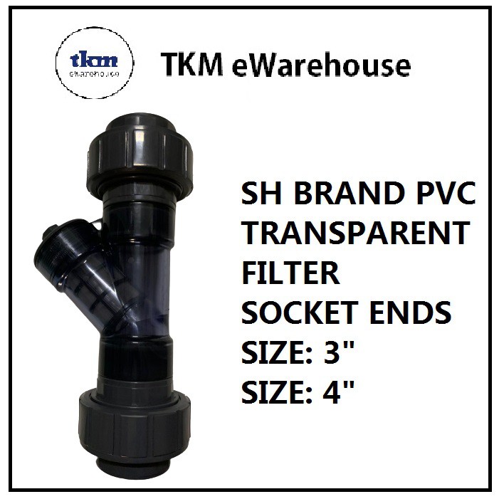 BRAND SHDFP PVC TRANSPARENT Y SEDIMENT STRAINER FILTER / SCREEN FILTER