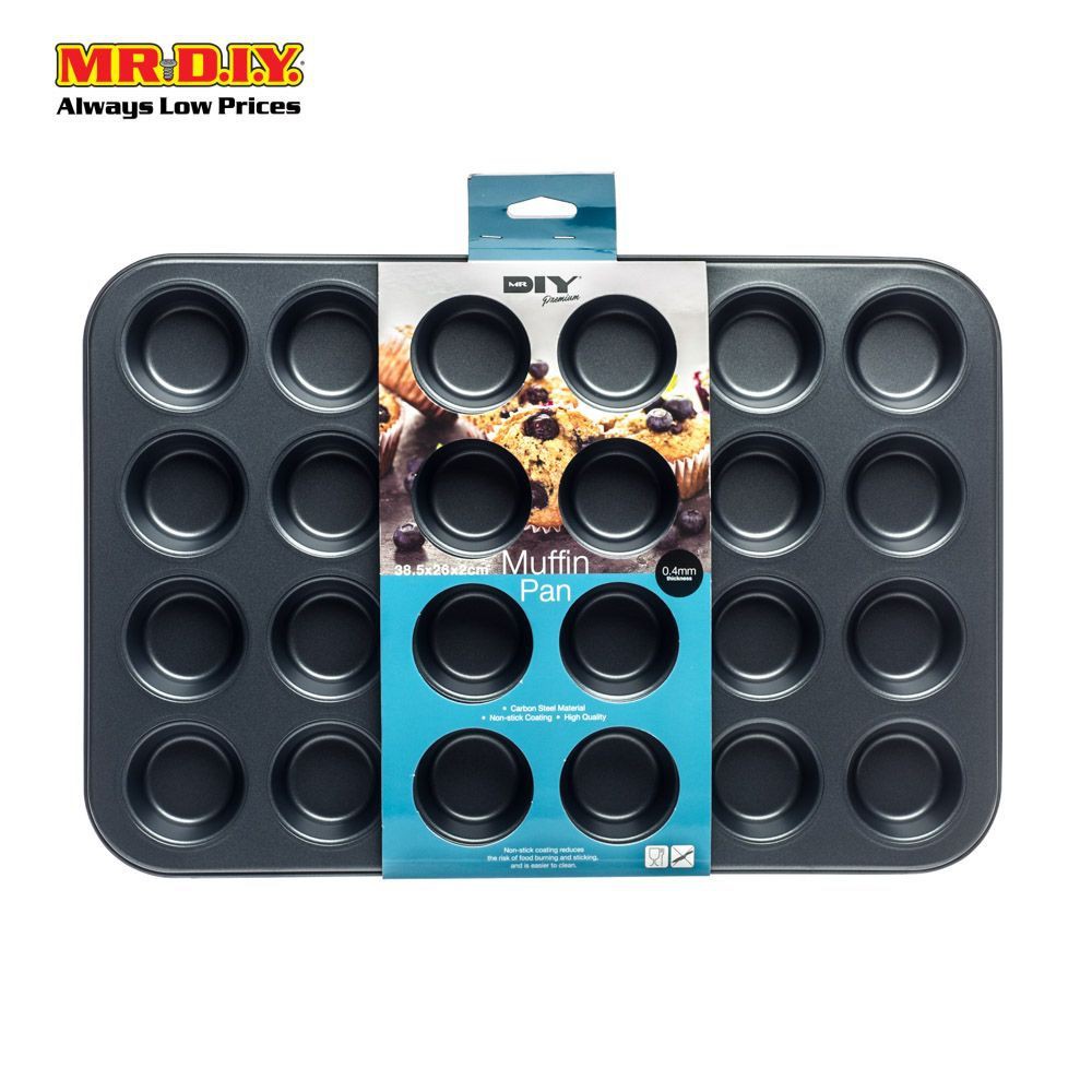 MR.DIY Premium NonStick Round Muffin Pan (24 Cups) Shopee Malaysia