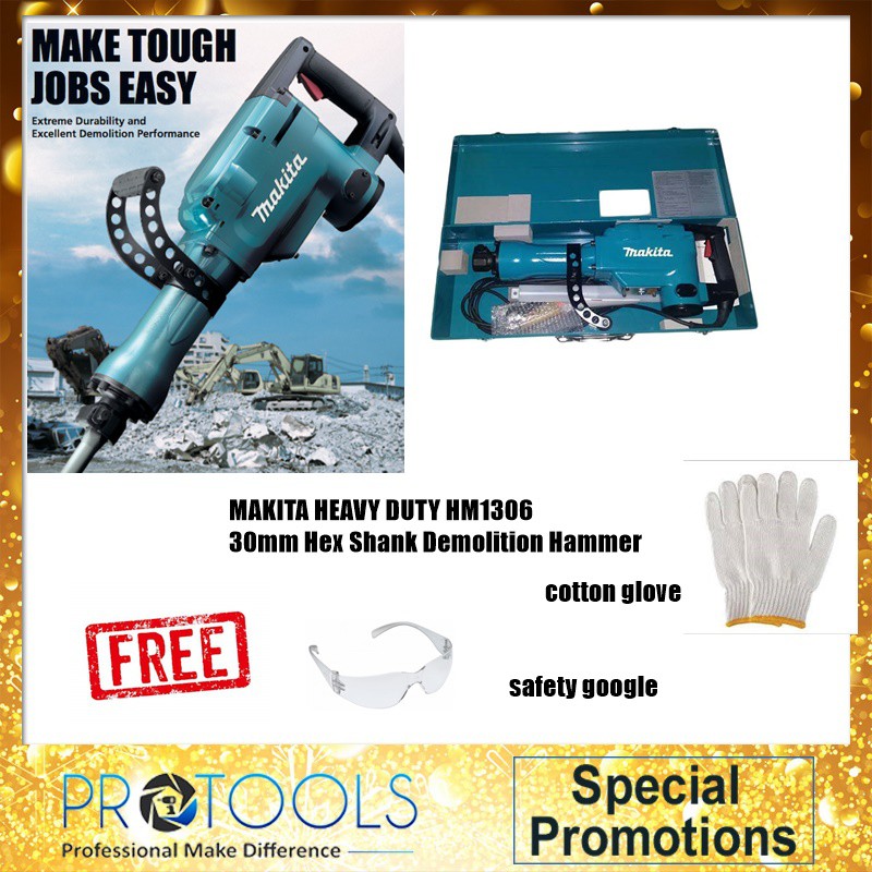 Makita Demolition Hammer Unboxing And HM1306 Original atelieryuwa