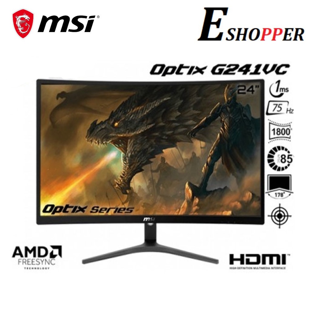 Msi Optix G241vc 23 6 Curve Gaming Monitor