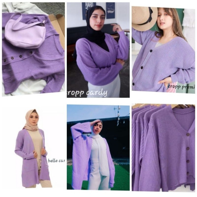 Lilac Package | Cropp Long Dress | Lavela OVERSIZE | Belle Cigar | Premium CROPP | Lilac Cardigan