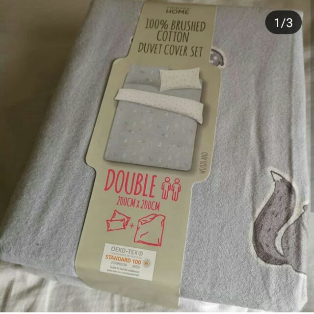 Primark Reversible Cover Set With 2 Pillow Case Shopee Malaysia