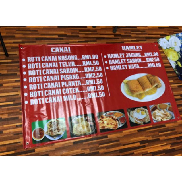 Bakjeni Art Sample Banner Makanan