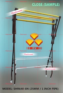 3V Cloth Hanger  25mm pipe super hanger  penyidai Baju  