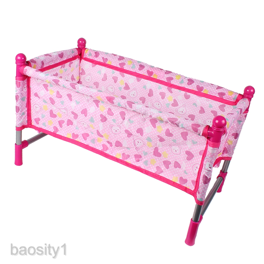 plastic baby doll crib