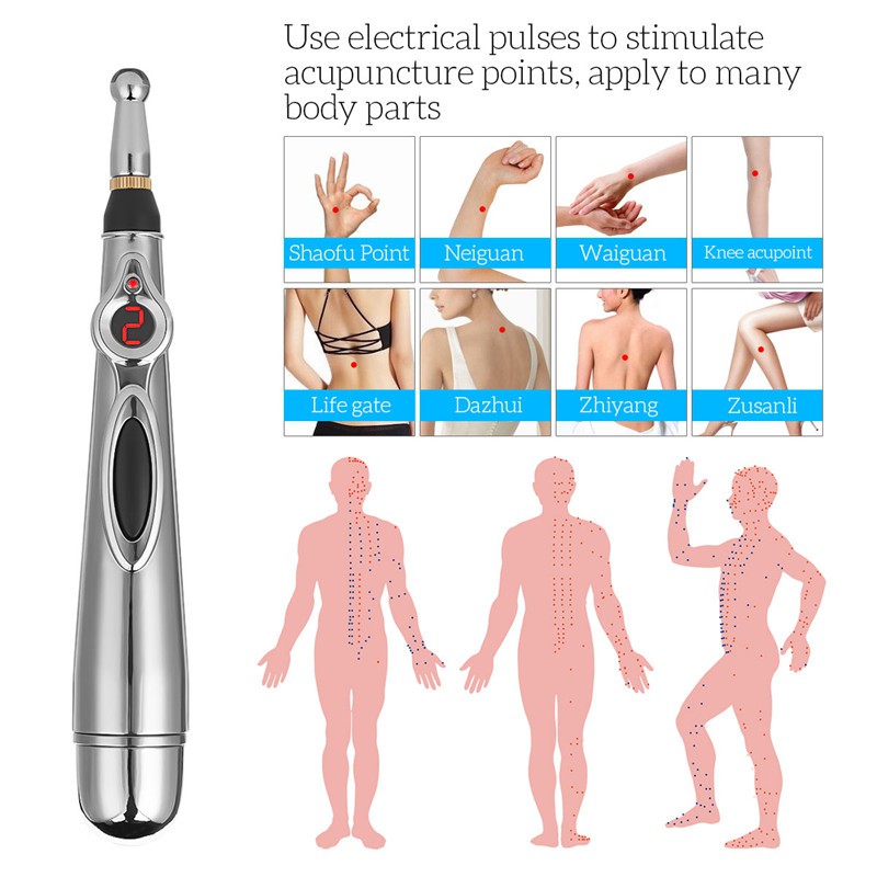 Ckeyin Electric Acupuncture Massage Pen Meridian Energy Pen Shopee Malaysia