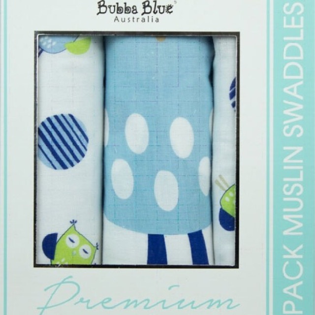 bubba blue muslin swaddles