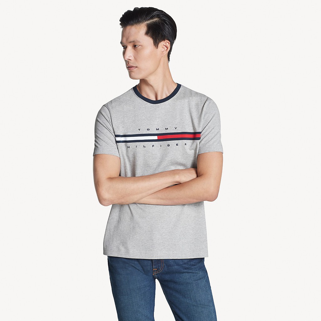 tommy hilfiger t shirt flag logo