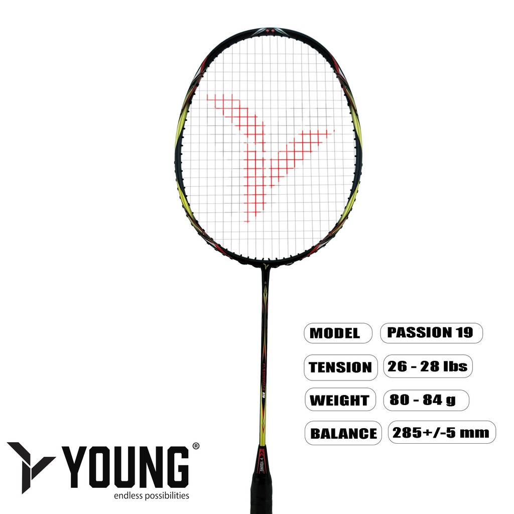 YANG YANG / YOUNG Badminton Racket Passion 19 (unstrung) Young racket
