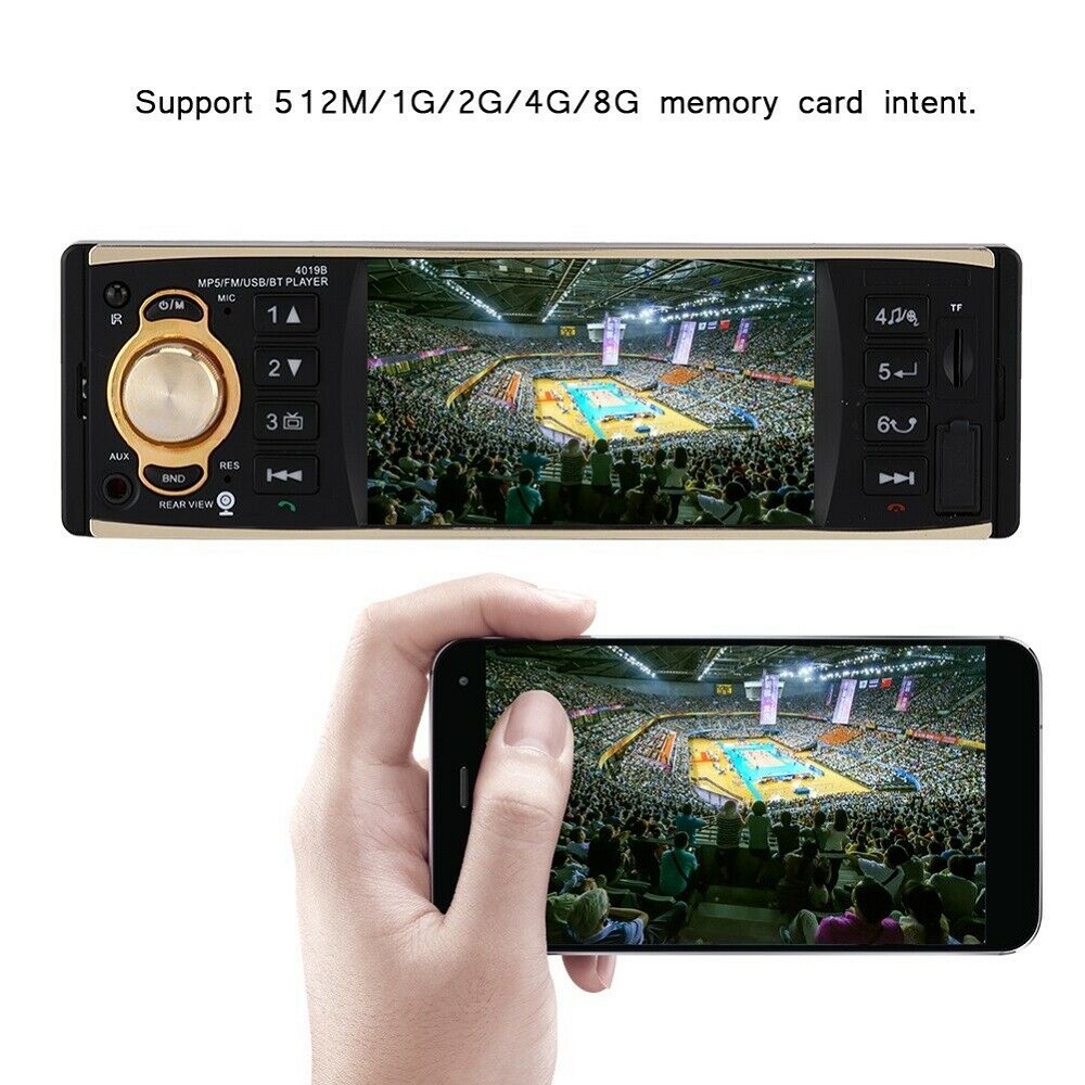 Sguan-wu HEVXM 4019B 4,1 Zoll TFT HD 1080P Digitaler Bildschirm Autoradio MP5 Player BT Radio 4# 