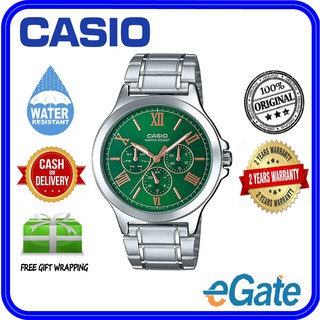 casio green dial watch