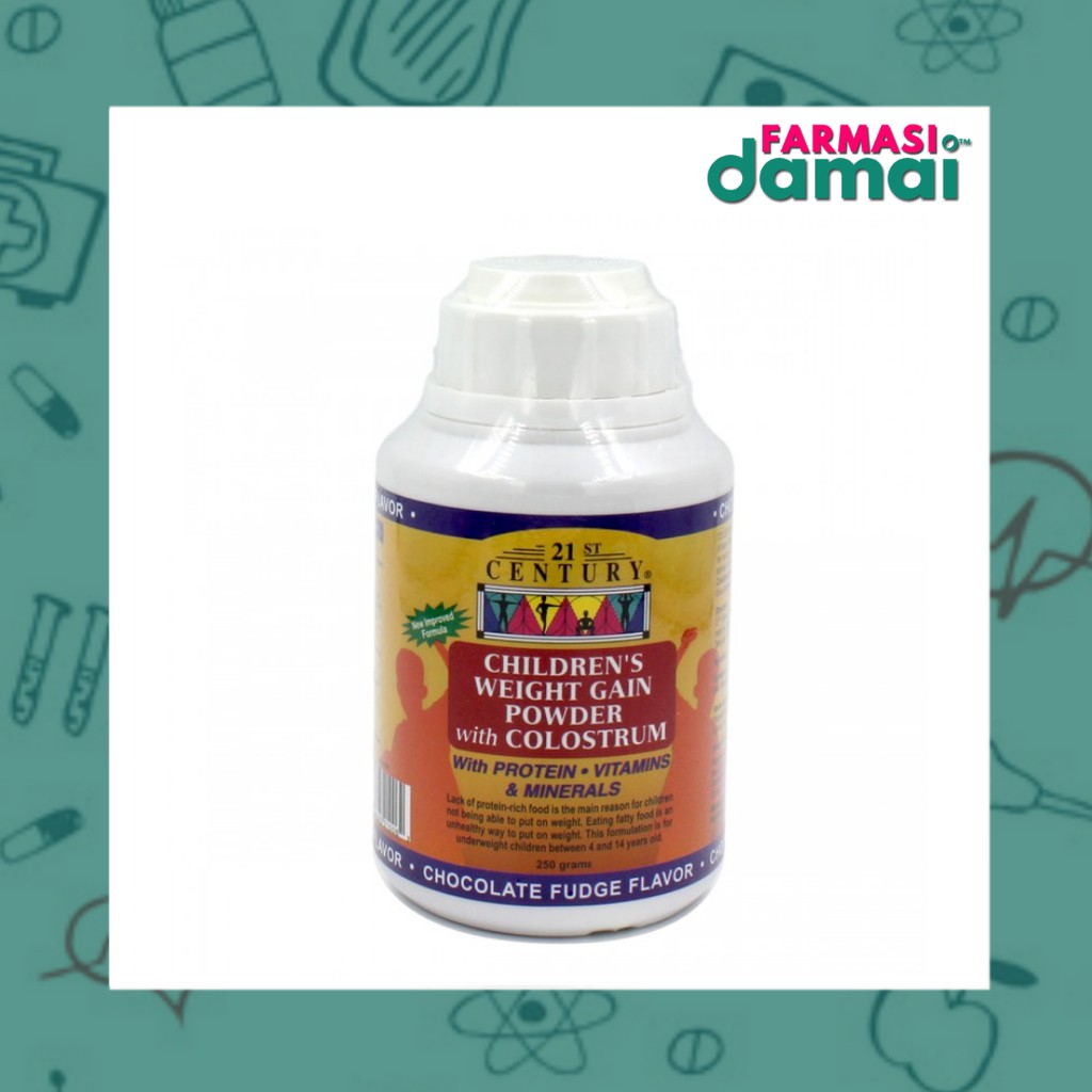 21ST CENTURY CHILDREN WEIGHT GAIN POWDER WITH COLOSTRUM (CHOCOLATE