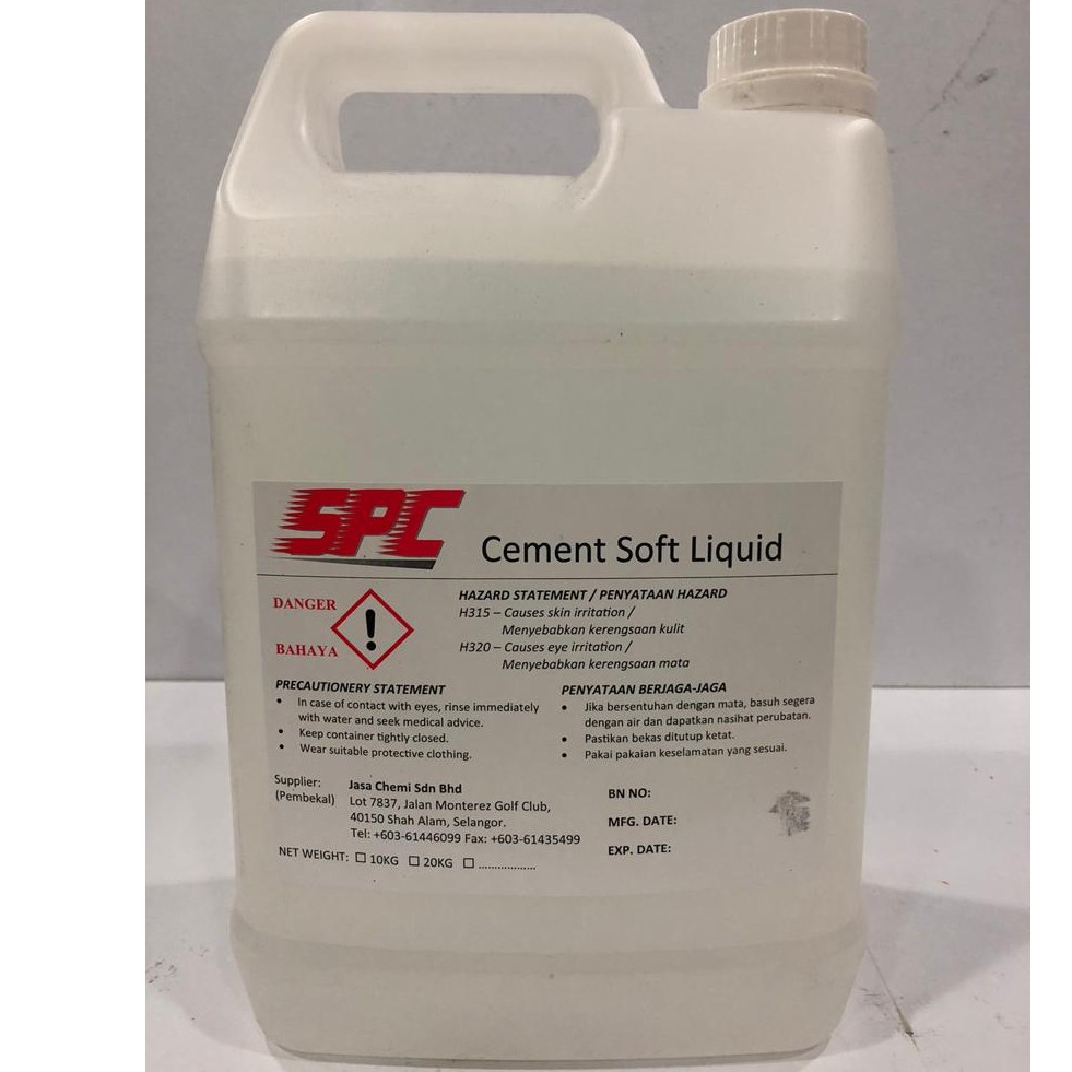 ( 5 L ) SPC Cement Softerner Cement Stain Remover Liquid Heavy Duty