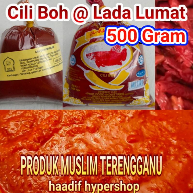 Cili Boh 500 Gram Produk Muslim Terengganu Shopee Malaysia
