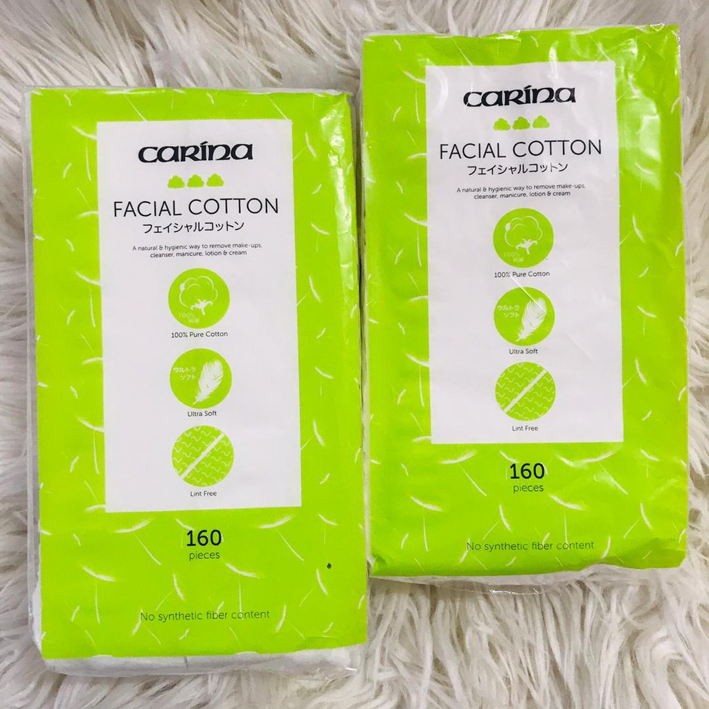 Kapas Muka 160pcs Premier Carina Shopee Malaysia
