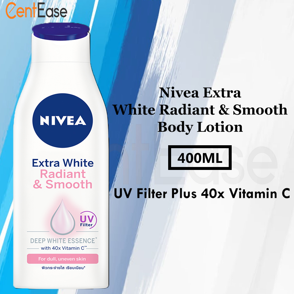 Nivea Extra White Radiant And Smooth Body Lotion 400ml Uv Filter Plus