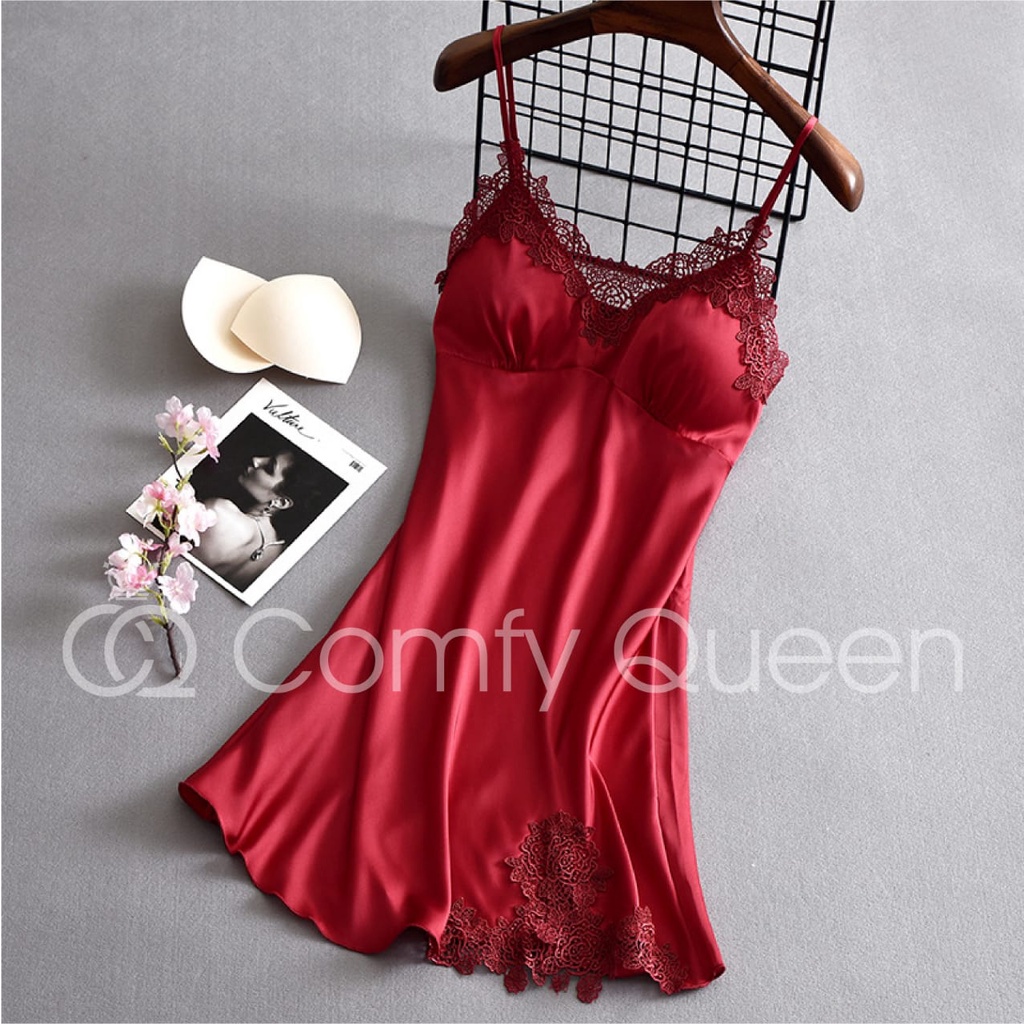 ComfuQueen  Women Nightwear Lingerie Pajamas Pyjamas Sleepwear Baju Tidur Wanita