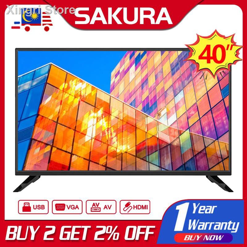 ✷๑Sakura Digital TV 40 inch Full HD LED (DVBT-2) Built in MYTV