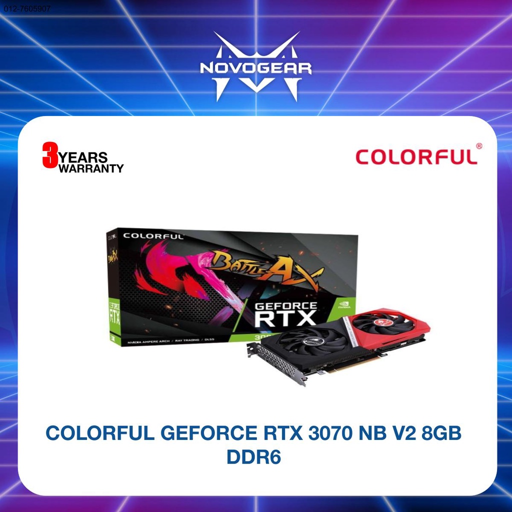 COLORFUL GEFORCE RTX 3070 NB V2 8GB DDR6 | Shopee Malaysia
