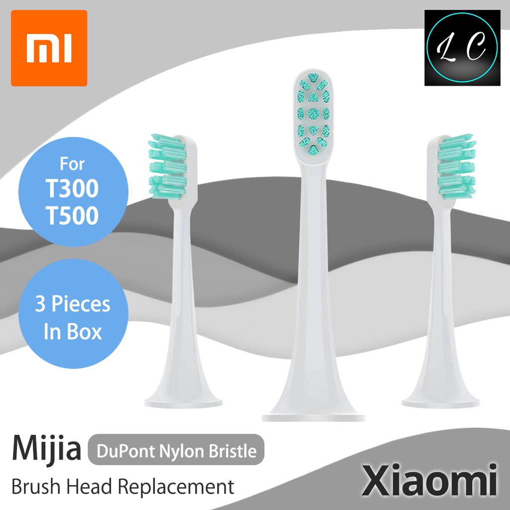 Xiaomi Original Mijia 3Pcs Universal Replacement Toothbrush Head for T300/T500 Electric Toothbrush