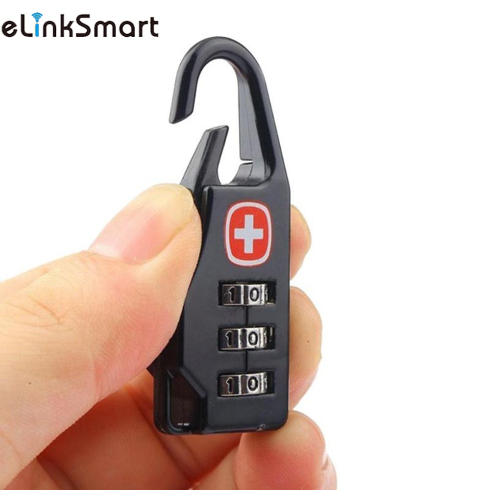 Zinc alloy mini lock padlock outdoor travel lock luggage lock backpack lock handbag lock security anti-theft combination combination lock tool small lock