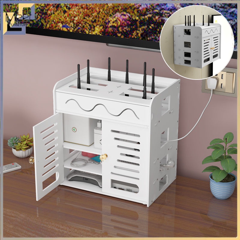 READY STOCK router rack Storage rack Home wifi rack wall wifi router