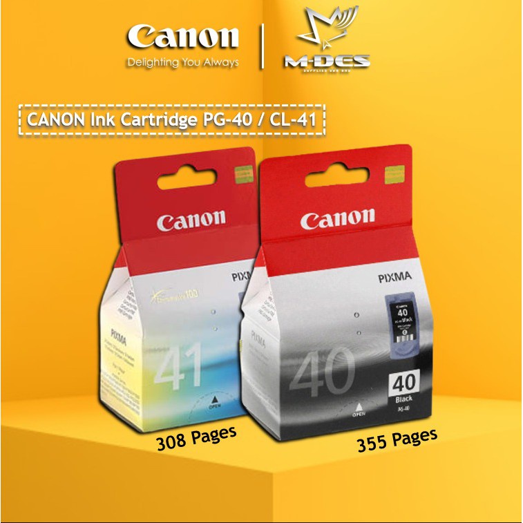 [FAST SHIP] Canon PG-40 CL-41 Black Color Ink Cartridge / Canon IP1200 ...