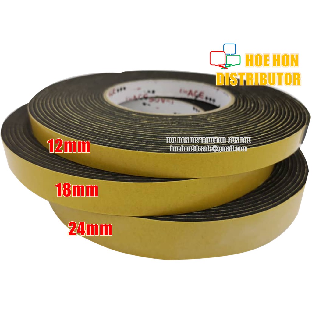 Uniace Double Sided Eva Foam Tape 12mm X 8 Meter 1 2 Inch X 9 Yard Big Roll Shopee Malaysia