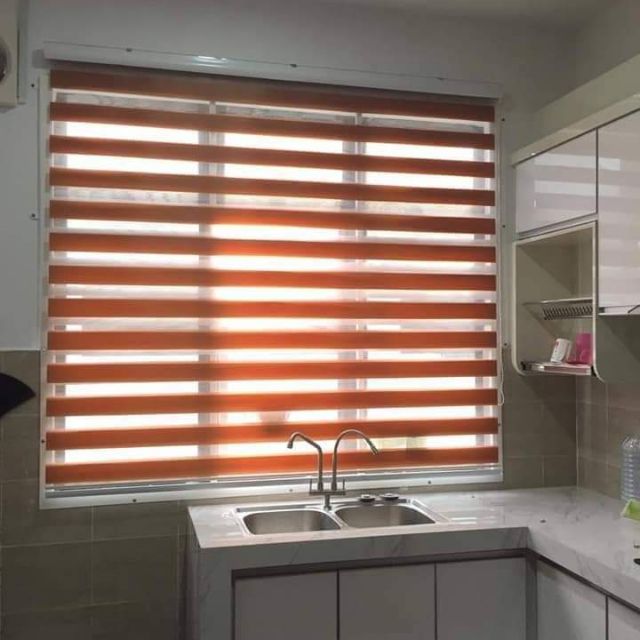 Zebra blind coklat  brown Shopee Malaysia