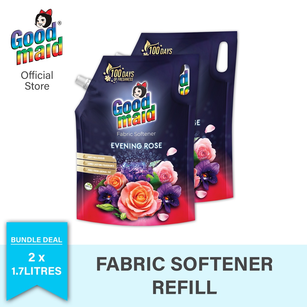 Goodmaid Fabric Softener Refill 1.6 litres Evening Rose ( BUNDLE OF 2