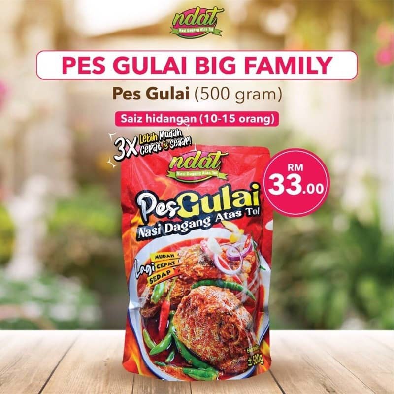 Agent Sah Ndat Pes Gulai Besar 500g Nasi Dagang Atas Tol Shopee Malaysia