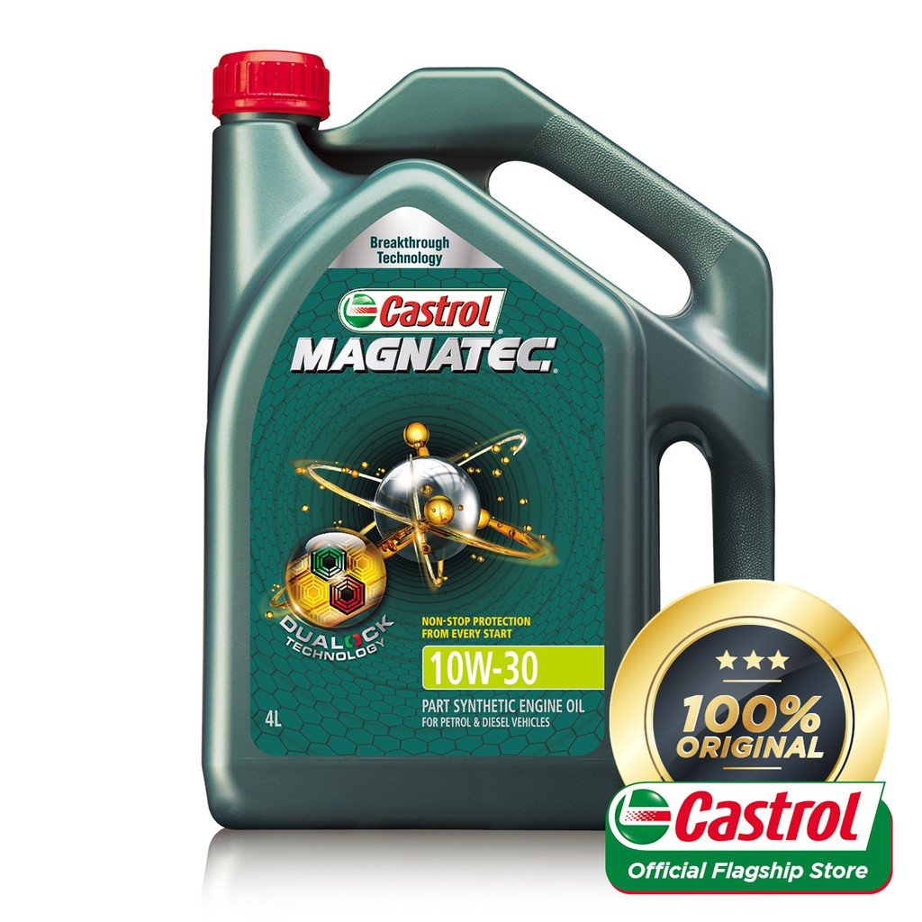 Castrol MAGNATEC 10W30 for Petrol and Diesel Vehicles (4L) Shopee
