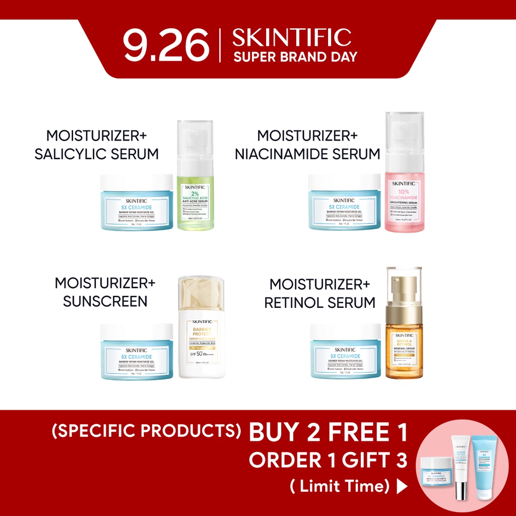 SKINTIFIC 2PCS Moisturizer Skincare Set-Daily Use | Shopee Malaysia