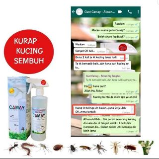 SPRAY KUTU, LUKA & KURAP KUCING BERKESAN TANPA RACUN / CAT 