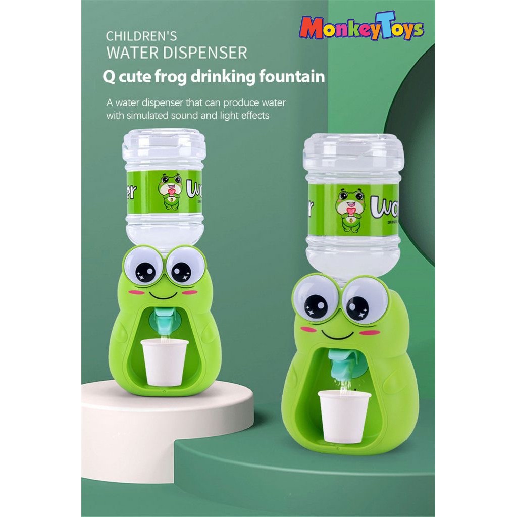 Cute Frog Mini Water Dispenser Toys/ Mini Drinking Fountain Toys (Sound &  Light) | Shopee Malaysia