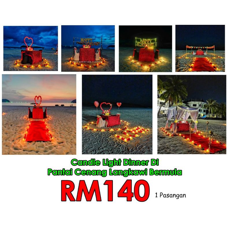 langkawi-candle-light-dinner-di-tepi-pantai-cenang-shopee-malaysia