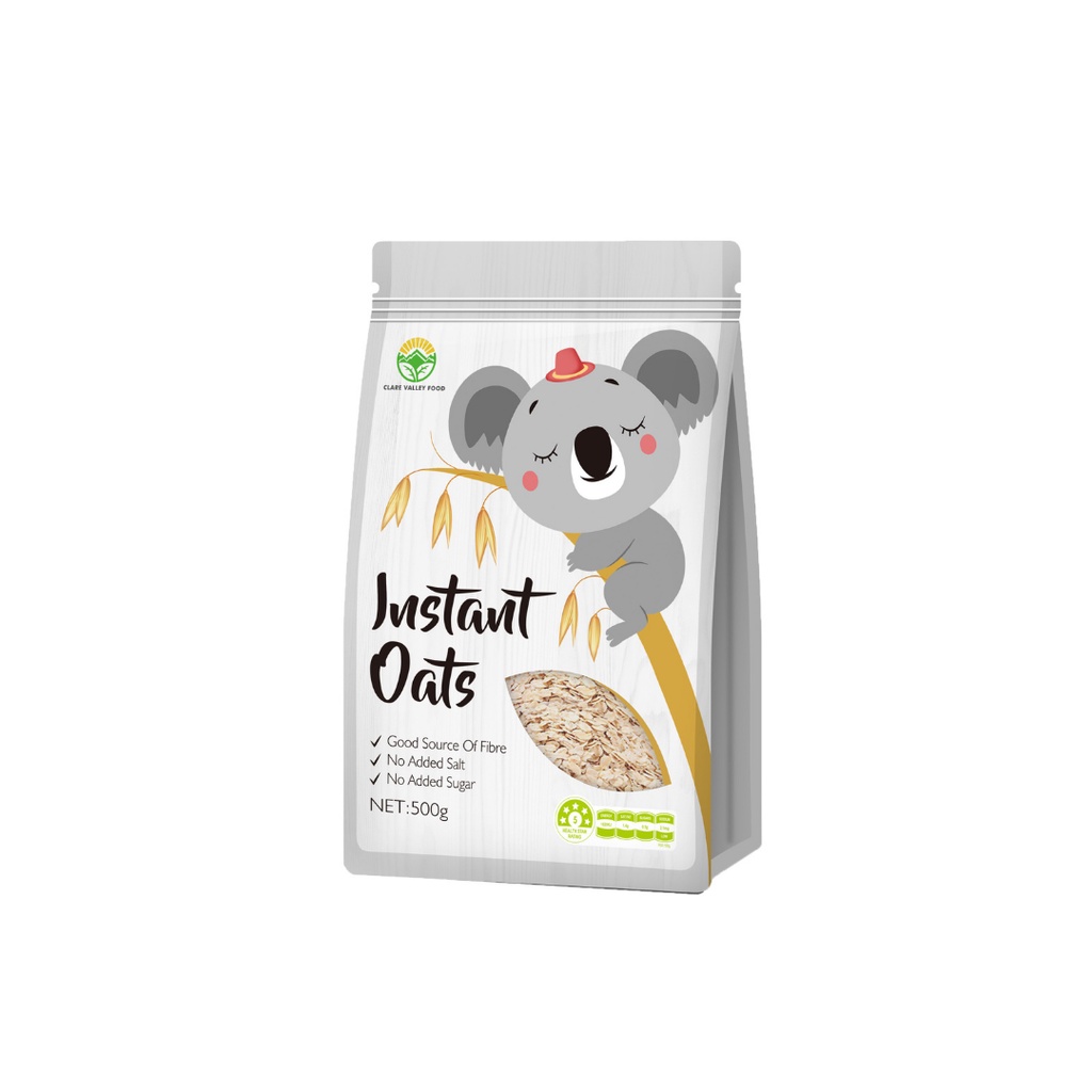 CLARE VALLEY Instant Oats 500g (18 packs per carton)