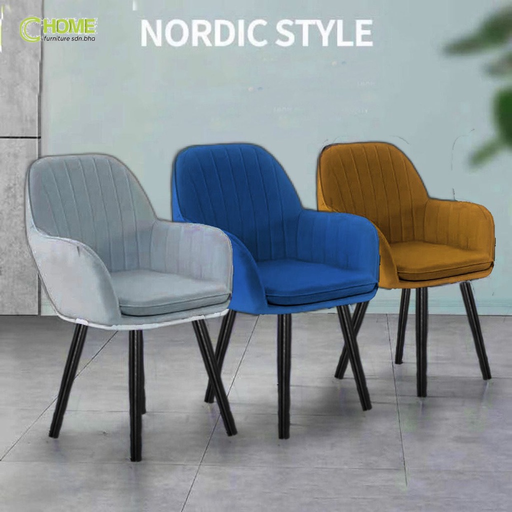 CHOME:-Nordic Chair/Office/Dining Chair/Makeup Chair/Arm Chair Designer