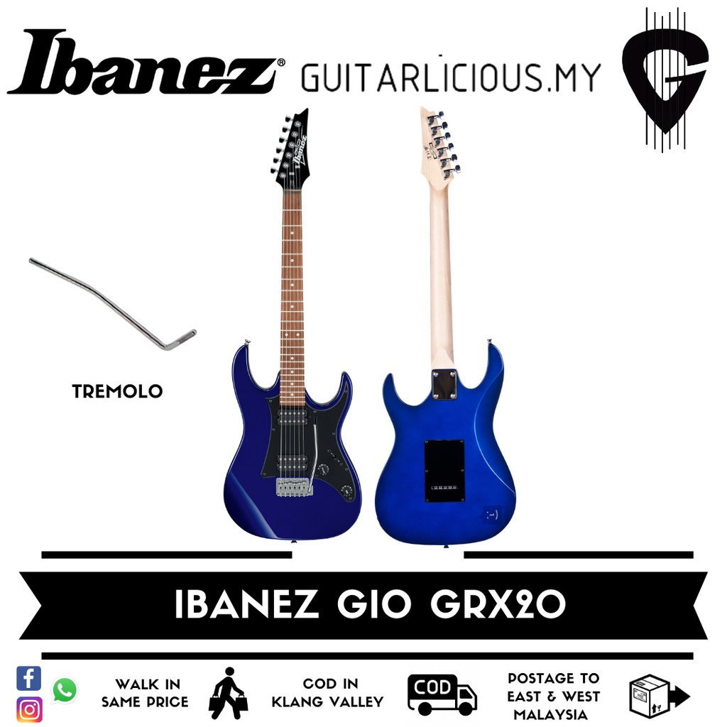 Ibanez GIO GRX20 Electric Guitar Jewel Blue (GRX20JB) 6 tali gitar