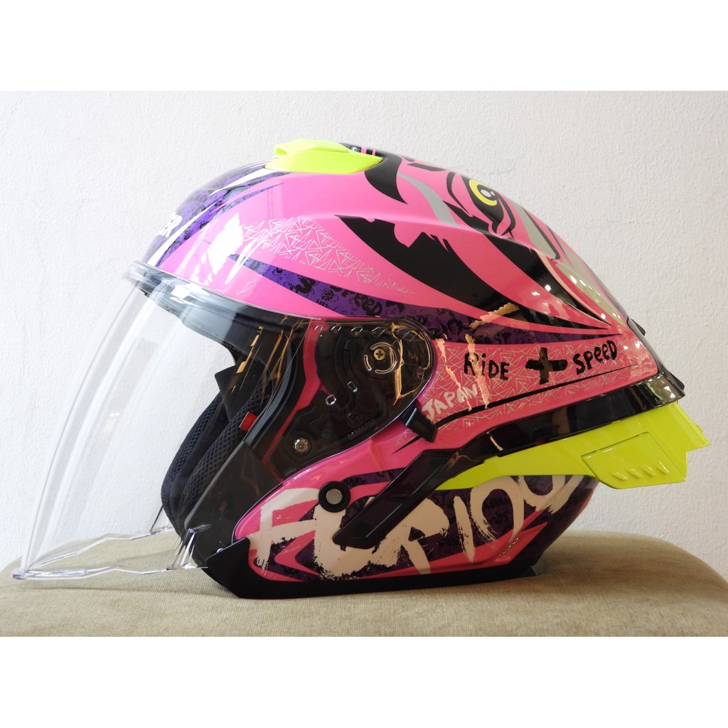 lazer pink helmet