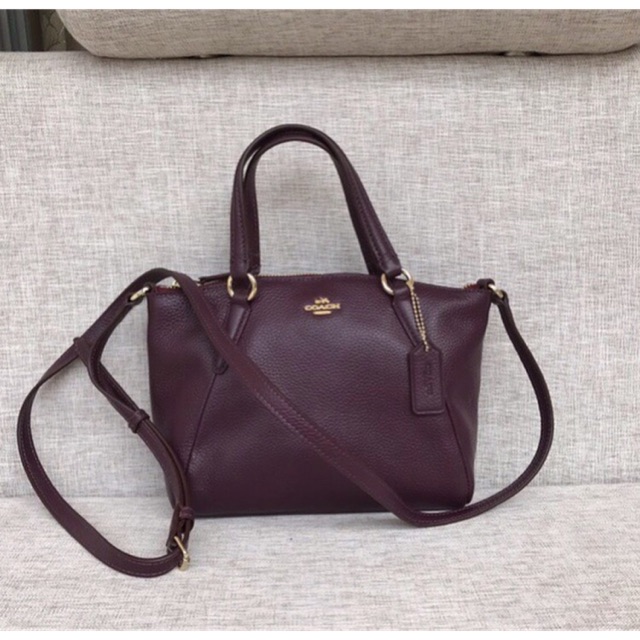 Coach Mini Kelsey Satchel In Pebble Leather Shopee Malaysia