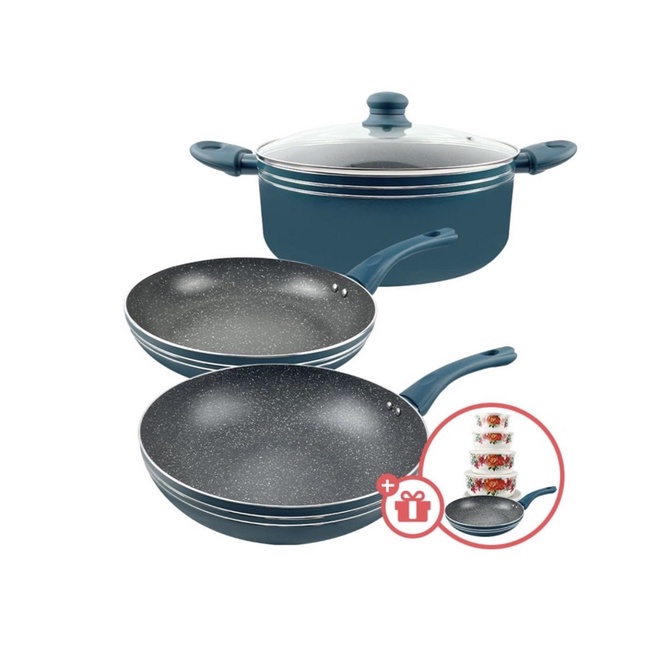 ZUCCA Teal Essential Cookware Set