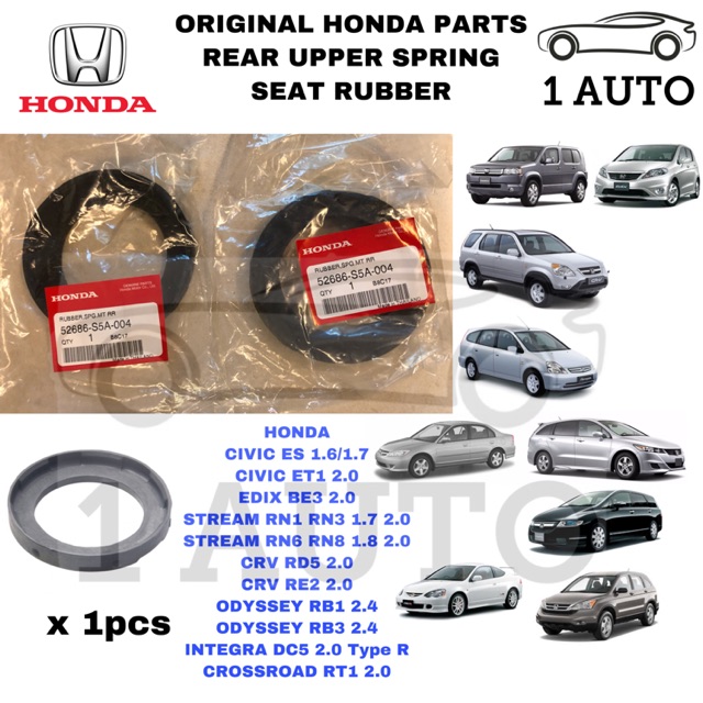 (ORIGINAL HONDA PARTS) REAR UPPER SPRING SEAT RUBBER 1pc HONDA CIVIC ES