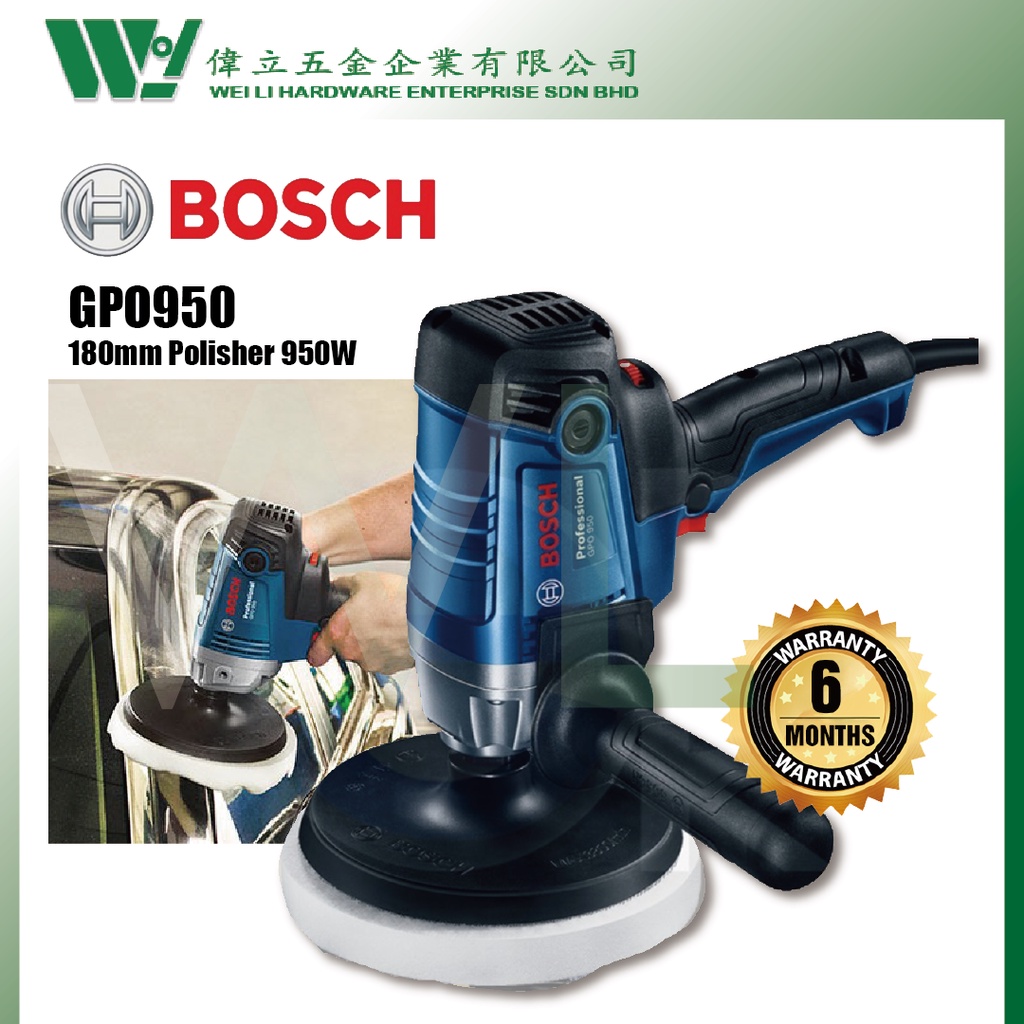 Bosch GPO950 Polisher 950W car polish machine mesin polish kereta