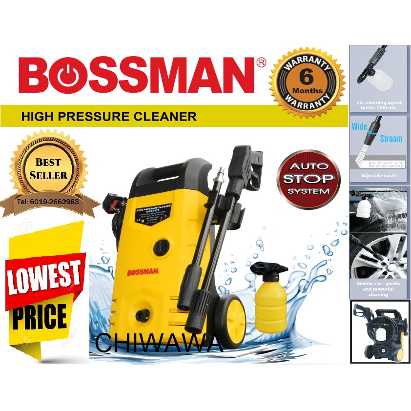 BOSSMAN BPC1070 1400W High Pressure Cleaner Water Jets Sprayer B-PC ...