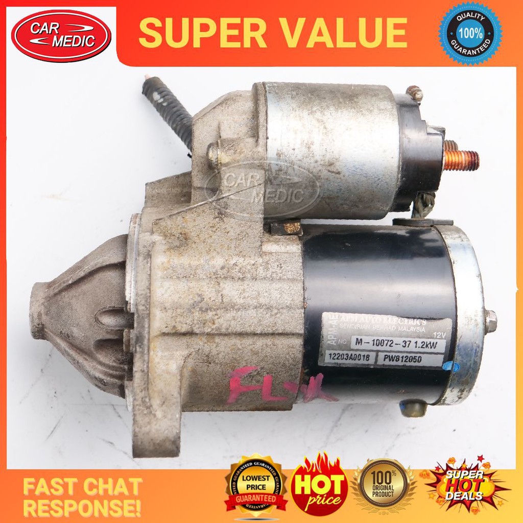 Original Proton Saga Blm Flx Manual Starter Motor Used