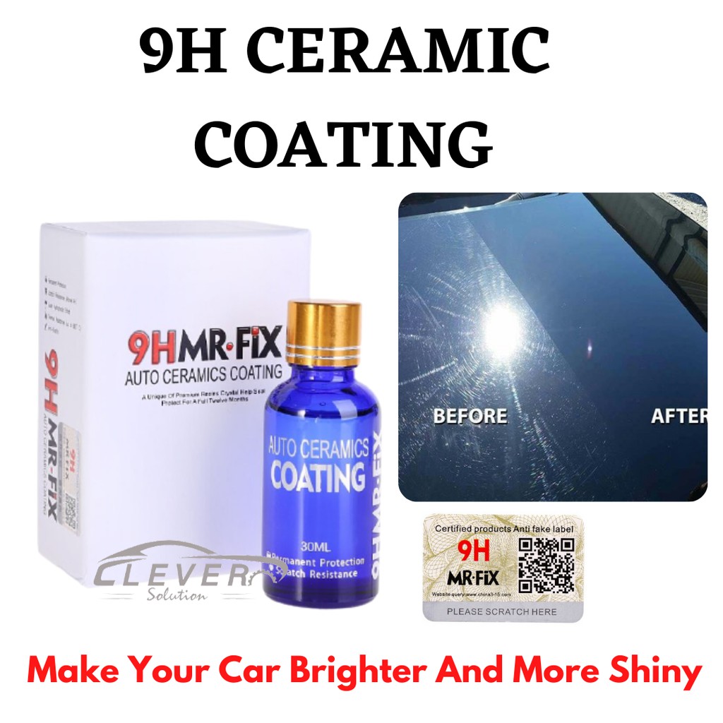 shopee: ORIGINAL MR FIX 9H Ceramic Car Coating Kit Anti-Scratch Exterior Care Paint Sealant (0:0::;0:0::)