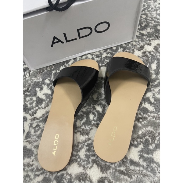 Aldo sandal / slide original (with box) real photo Shopee Malaysia