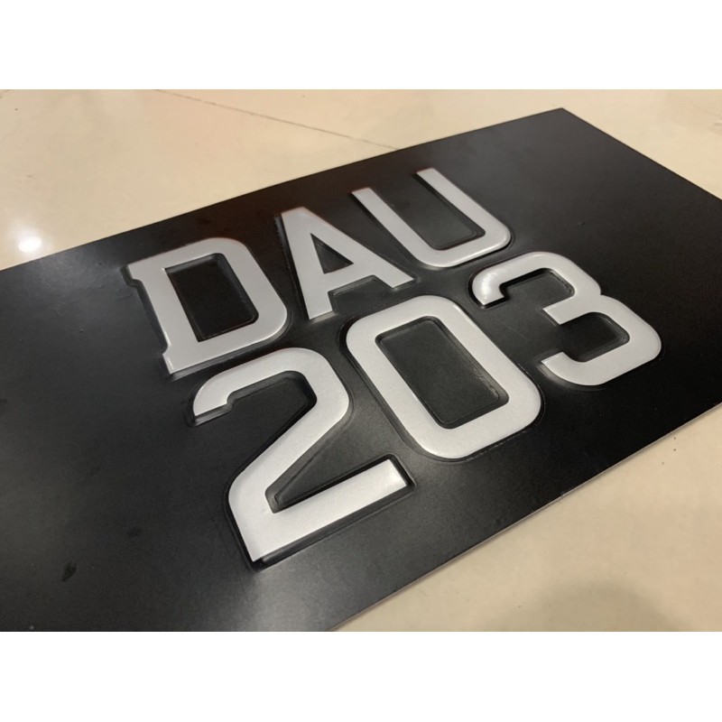 ♞✱✧SS embossed car plate #plat ketuk kereta SS ***smaller 