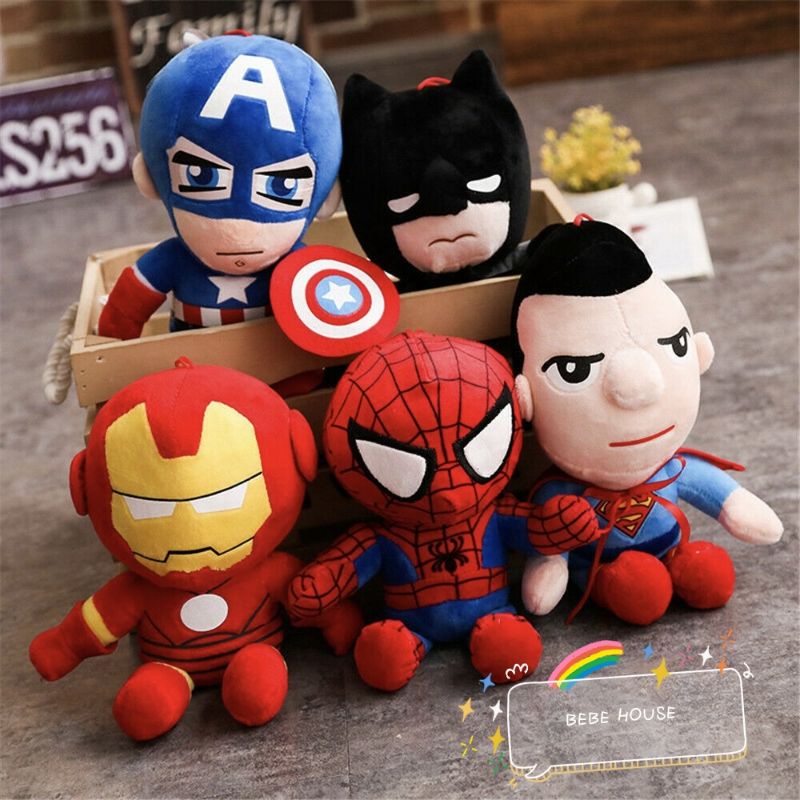 Avengers Super Hero Plush Toys Spiderman Ironman Patung | Shopee Malaysia